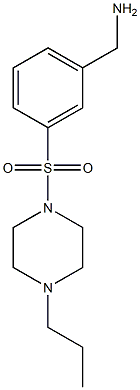 1-{3-[(4-propylpiperazin-1-yl)sulfonyl]phenyl}methanamine Struktur