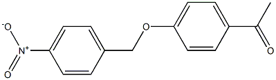 1-{4-[(4-nitrobenzyl)oxy]phenyl}ethanone Struktur