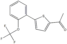 1-{5-[2-(trifluoromethoxy)phenyl]thien-2-yl}ethanone Struktur