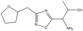 1-amino-1-[3-(oxolan-2-ylmethyl)-1,2,4-oxadiazol-5-yl]propan-2-ol Struktur