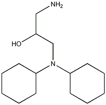 1-amino-3-(dicyclohexylamino)propan-2-ol Struktur