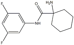 1-amino-N-(3,5-difluorophenyl)cyclohexanecarboxamide Struktur