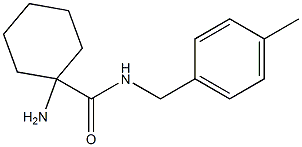 1-amino-N-(4-methylbenzyl)cyclohexanecarboxamide Struktur