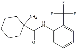 1-amino-N-[2-(trifluoromethyl)phenyl]cyclohexanecarboxamide Struktur