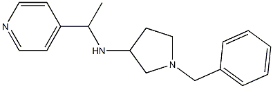 1-benzyl-N-[1-(pyridin-4-yl)ethyl]pyrrolidin-3-amine Struktur