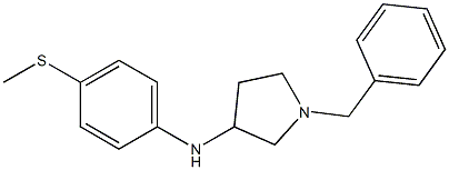 1-benzyl-N-[4-(methylsulfanyl)phenyl]pyrrolidin-3-amine Struktur