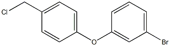 1-bromo-3-[4-(chloromethyl)phenoxy]benzene Struktur