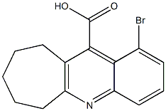 1-bromo-6H,7H,8H,9H,10H-cyclohepta[b]quinoline-11-carboxylic acid Struktur