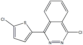 1-chloro-4-(5-chlorothiophen-2-yl)phthalazine Struktur