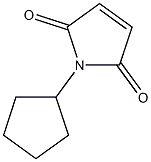 1-cyclopentyl-2,5-dihydro-1H-pyrrole-2,5-dione Struktur