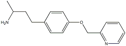 1-methyl-3-[4-(pyridin-2-ylmethoxy)phenyl]propylamine Struktur