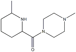 1-methyl-4-[(6-methylpiperidin-2-yl)carbonyl]piperazine Struktur