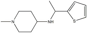 1-methyl-N-[1-(thiophen-2-yl)ethyl]piperidin-4-amine Struktur