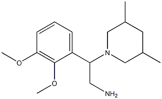 2-(2,3-dimethoxyphenyl)-2-(3,5-dimethylpiperidin-1-yl)ethanamine Struktur