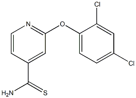 2-(2,4-dichlorophenoxy)pyridine-4-carbothioamide Struktur