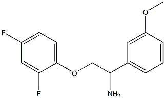 2-(2,4-difluorophenoxy)-1-(3-methoxyphenyl)ethanamine Struktur