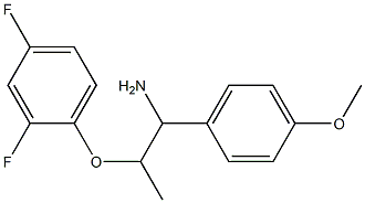 2-(2,4-difluorophenoxy)-1-(4-methoxyphenyl)propan-1-amine Struktur