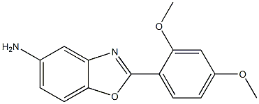 2-(2,4-dimethoxyphenyl)-1,3-benzoxazol-5-amine Struktur