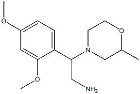 2-(2,4-dimethoxyphenyl)-2-(2-methylmorpholin-4-yl)ethanamine Struktur