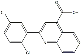 2-(2,5-dichlorophenyl)quinoline-4-carboxylic acid Struktur