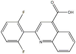 2-(2,6-difluorophenyl)quinoline-4-carboxylic acid Struktur