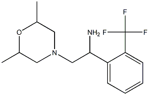 2-(2,6-dimethylmorpholin-4-yl)-1-[2-(trifluoromethyl)phenyl]ethan-1-amine Struktur