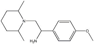 2-(2,6-dimethylpiperidin-1-yl)-1-(4-methoxyphenyl)ethanamine Struktur