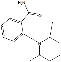 2-(2,6-dimethylpiperidin-1-yl)benzene-1-carbothioamide Struktur