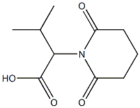 2-(2,6-dioxopiperidin-1-yl)-3-methylbutanoic acid Struktur