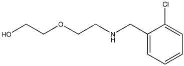 2-(2-{[(2-chlorophenyl)methyl]amino}ethoxy)ethan-1-ol Struktur