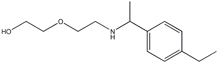 2-(2-{[1-(4-ethylphenyl)ethyl]amino}ethoxy)ethan-1-ol Struktur