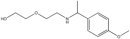 2-(2-{[1-(4-methoxyphenyl)ethyl]amino}ethoxy)ethan-1-ol Struktur