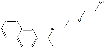 2-(2-{[1-(naphthalen-2-yl)ethyl]amino}ethoxy)ethan-1-ol Struktur