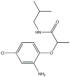 2-(2-amino-4-chlorophenoxy)-N-(2-methylpropyl)propanamide Struktur