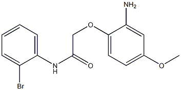 2-(2-amino-4-methoxyphenoxy)-N-(2-bromophenyl)acetamide Struktur