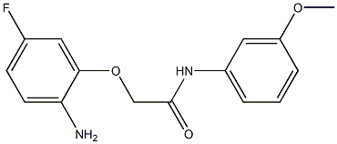 2-(2-amino-5-fluorophenoxy)-N-(3-methoxyphenyl)acetamide Struktur