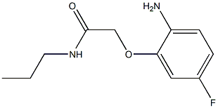 2-(2-amino-5-fluorophenoxy)-N-propylacetamide Struktur