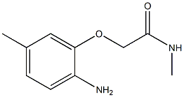 2-(2-amino-5-methylphenoxy)-N-methylacetamide Struktur