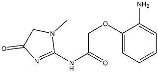 2-(2-aminophenoxy)-N-(1-methyl-4-oxo-4,5-dihydro-1H-imidazol-2-yl)acetamide Struktur