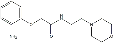 2-(2-aminophenoxy)-N-(2-morpholin-4-ylethyl)acetamide Struktur