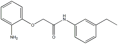 2-(2-aminophenoxy)-N-(3-ethylphenyl)acetamide Struktur