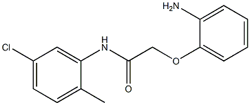 2-(2-aminophenoxy)-N-(5-chloro-2-methylphenyl)acetamide Struktur