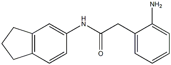 2-(2-aminophenyl)-N-(2,3-dihydro-1H-inden-5-yl)acetamide Struktur