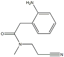 2-(2-aminophenyl)-N-(2-cyanoethyl)-N-methylacetamide Struktur