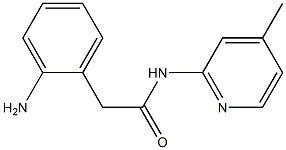 2-(2-aminophenyl)-N-(4-methylpyridin-2-yl)acetamide Struktur