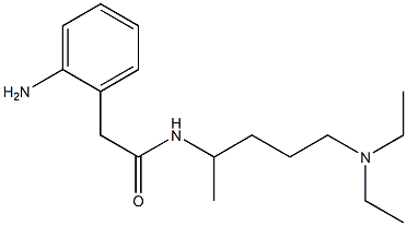 2-(2-aminophenyl)-N-[5-(diethylamino)pentan-2-yl]acetamide Struktur