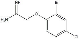 2-(2-bromo-4-chlorophenoxy)ethanimidamide Struktur