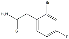 2-(2-bromo-4-fluorophenyl)ethanethioamide Struktur