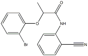 2-(2-bromophenoxy)-N-(2-cyanophenyl)propanamide Struktur