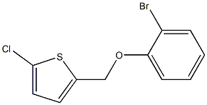 2-(2-bromophenoxymethyl)-5-chlorothiophene Struktur